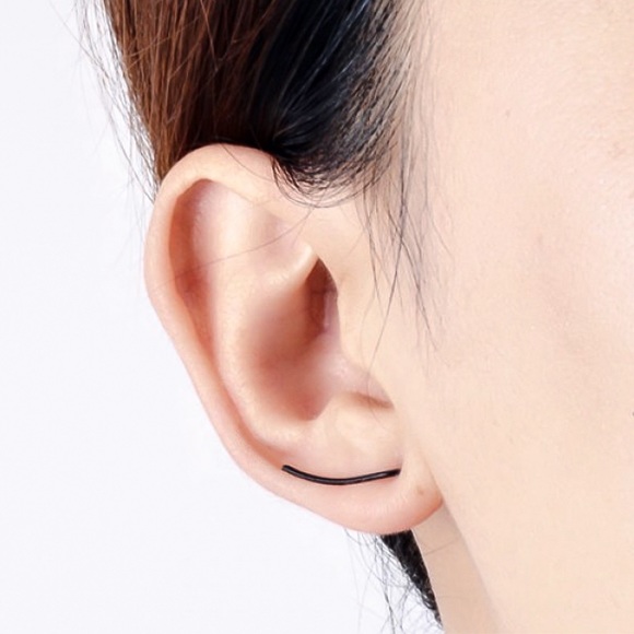 3/$30 - Black Ear Wire Crawlers No Backs Needed - Picture 3 of 8